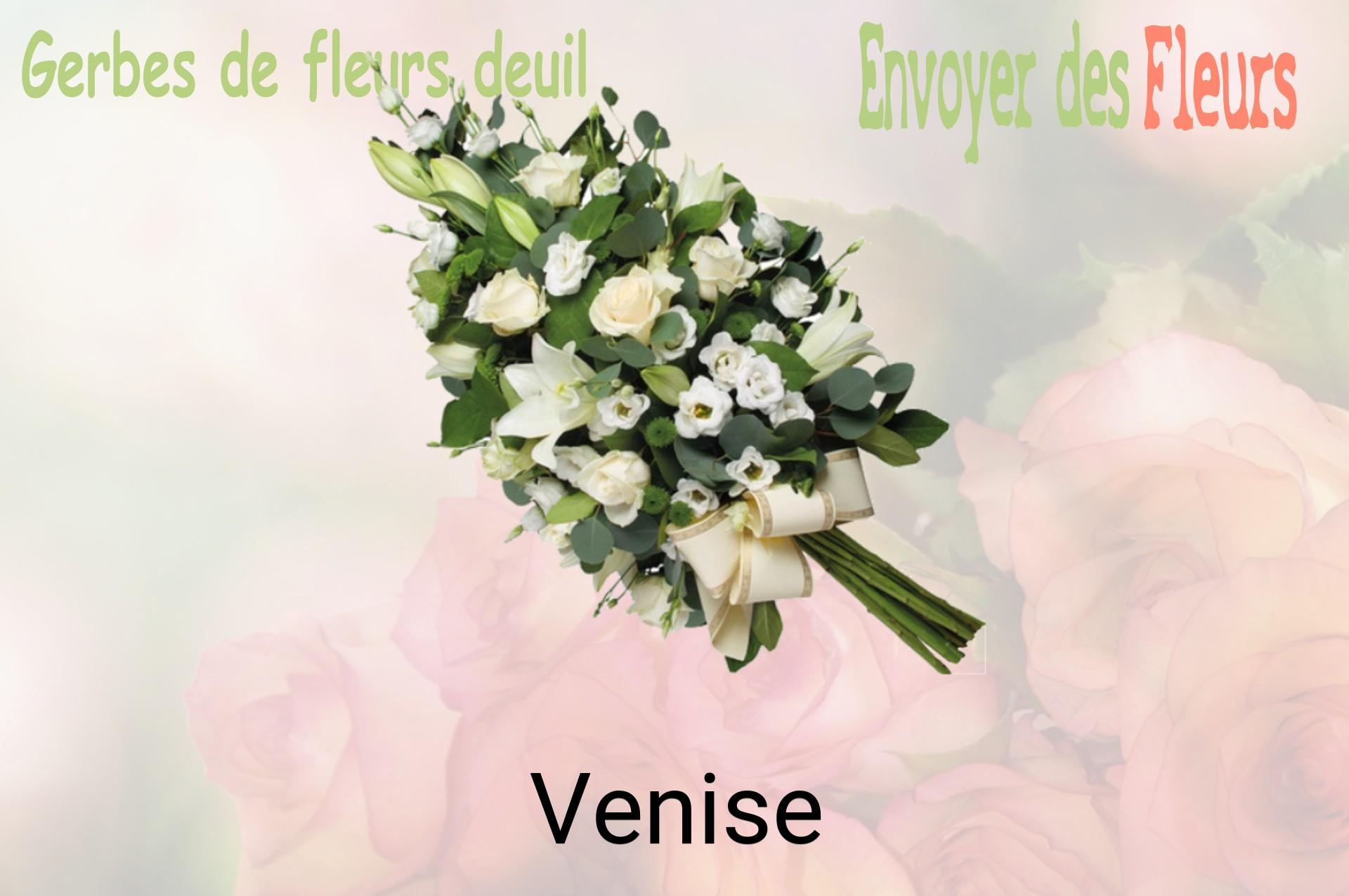 Gerbe de fleurs de deuil livrée à Venise